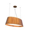 Pendente Fox Lustres Oval 21x80x40cm Madeira e Mdf 4xe27 Cor:cocoa Brown - 3
