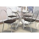 Ver imagem 1 de Mesa Cozinha Volga 95 + 4 Cad Noruega Cromado Kappesberg