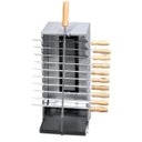 Ver imagem 1 de Churrasqueira Vertical Inox à Gàs com Infra Verm e 10 Espetos Itajobi Fogões