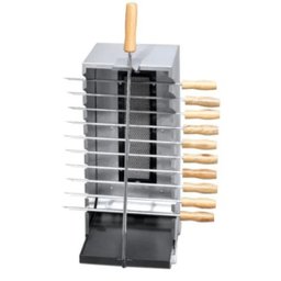 Churrasqueira Vertical Inox à Gàs com Infra Verm e 10 Espetos Itajobi Fogões - 1