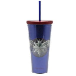 COPO CANUDO CAPITÃ MARVEL 650ML - 1