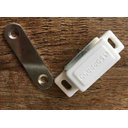 Ver imagem 2 de Fecho Magnético Porta Guarda-Roupa E Armário  Branco 20 Peça