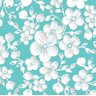 Papel parede floral 3d rolo - tiffany - 1