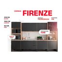 Ver imagem 3 de Cozinha Modulada Completa Firenze 6 Peças (2aéreos+2balcões+2paneleiro) S/pia Fmt012 Amendola/