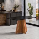 Ver imagem 1 de Mesa de Jantar 4 Lugares Multimóveis CR50246 Cinamomo-Preto