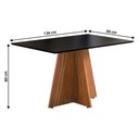 Ver imagem 3 de Mesa de Jantar 4 Lugares Multimóveis CR50246 Cinamomo-Preto