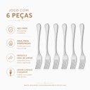 Ver imagem 7 de Talher Garfo Sobremesa Jogo 6 Peças
