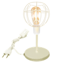 Ver imagem 1 de Luminária Mesa Abajur Mini Aramado Spider Branco P/decorar