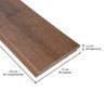 Lambri Carvalho Mdf 135 X 1, 2 X 60cm com 4 Peças de 1,5 Cm - 4