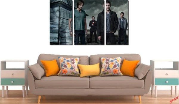 Quadro Decorativo Serie SuperNatural Para Sala e Quarto - 3 Peças - 2