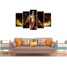 Quadro Decorativo Jogo Guerreiro God Of War Varias Peças Para Sala e Quarto - 5 peças - 2