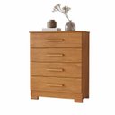 Ver imagem 2 de Cômoda 4 Gavetas Compacta 64cm Lídia Marrom/Cinamomo
