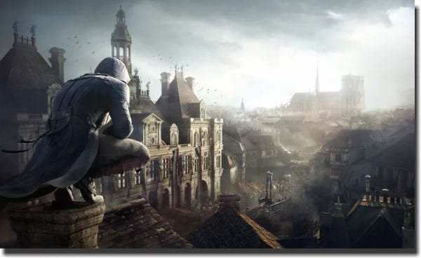 Quadro Decorativo Assassin's Creed Varias Peças M7 - 1 Peça - 1