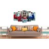 Quadro Decorativo Arlequina Varias Peças Para Sala e Quarto - 5 peças - 2