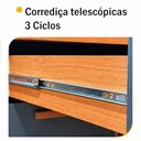 Ver imagem 4 de Armário de Cozinha Lagos 6 Portas 1 Gaveta MDP-MDF 90cm Freijó e Chumbo Indékes