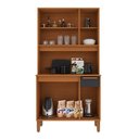 Ver imagem 5 de Armário de Cozinha Lagos 6 Portas 1 Gaveta MDP-MDF 90cm Freijó e Chumbo Indékes
