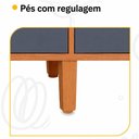 Ver imagem 2 de Armário de Cozinha Lagos 6 Portas 1 Gaveta MDP-MDF 90cm Freijó e Chumbo Indékes