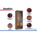 Ver imagem 5 de Guarda Roupa Modulado Solteiro 2PT Vdo 2GAV Liga Grafite Kappesberg