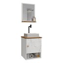 Ver imagem 1 de Gabinete Banheiro Lima Tulipa Bco Torneira Valv Click Black