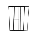 Ver imagem 1 de Porta Sacada 3 Folhas de Vidro Aluminio Preto C/ Trinco 2,10x1,20