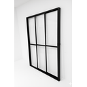 Ver imagem 3 de Porta Sacada 3 Folhas de Vidro Aluminio Preto C/ Trinco 2,10x1,20