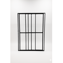 Ver imagem 2 de Porta Sacada 3 Folhas de Vidro Aluminio Preto C/ Trinco 2,10x1,20