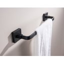 Ver imagem 4 de Toalheiro de Rosto Preto Fosco Quadrado Barra 30cm em Aço Inox