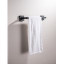 Ver imagem 3 de Toalheiro de Rosto Preto Fosco Quadrado Barra 30cm em Aço Inox