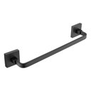 Ver imagem 1 de Toalheiro de Rosto Preto Fosco Quadrado Barra 30cm em Aço Inox