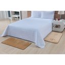 Ver imagem 1 de Kit de Tapetes para Beira de Cama 2 Peças de 1,00M x 50cm Antiderrapante com Tecido Pelúcia Macia