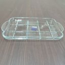 Ver imagem 2 de Bandeja Decorativa de Vidro Transparente 3x38x23cm Servir Mesa Organizar Café