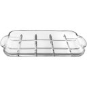 Ver imagem 3 de Bandeja Decorativa de Vidro Transparente 3x38x23cm Servir Mesa Organizar Café