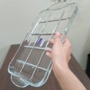 Ver imagem 6 de Bandeja Decorativa de Vidro Transparente 3x38x23cm Servir Mesa Organizar Café