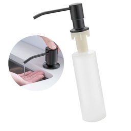 Dispenser Detergente Sabonete Liquido Embutir 500ml Inox 304 Preto Fosco - 7