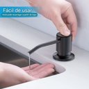 Ver imagem 4 de Dispenser Detergente Sabonete Liquido Embutir 500ml Inox 304 Preto Fosco