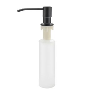 Dispenser Detergente Sabonete Liquido Embutir 500ml Inox 304 Preto Fosco