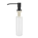 Ver imagem 1 de Dispenser Detergente Sabonete Liquido Embutir 500ml Inox 304 Preto Fosco