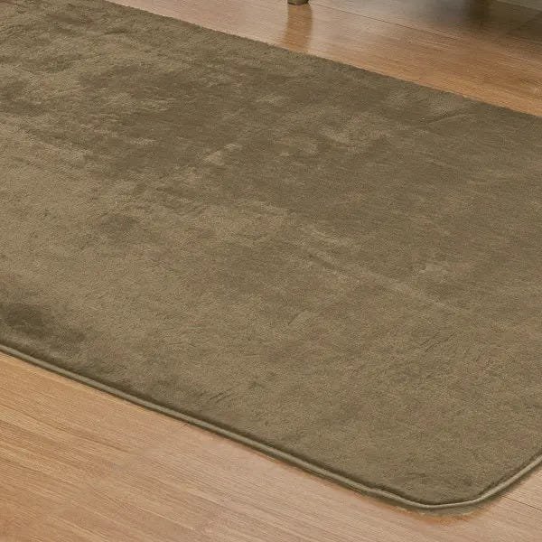 Tapete de Sala Grande Retangular 1,50M x 1,00M Antiderrapante com Pelúcia e Viés Cor: Castor - 3