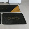 Tapetes para Cozinha Bordado xícaras 3 Peças Antiderrapante Cor: Preto - 3