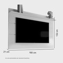 Ver imagem 2 de Painel P- Tvs Vivare 1,6 New Off White-Freijo - Giga