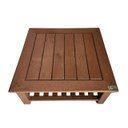 Ver imagem 2 de Mesa de Centro Baixa em Madeira Plástica Maciça Marrom 100% Reciclada 50cm / Be-16a Lanci