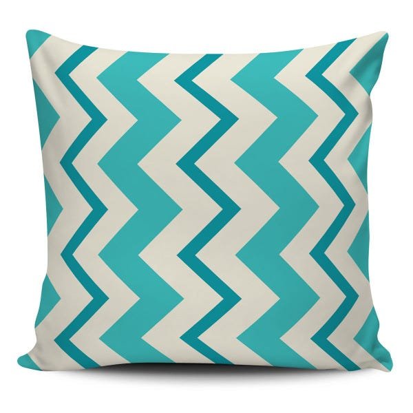 Almofada decorativa Geometrica Chevron Tiffany 45x45cm