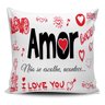 Almofada Amor não se escolhe 45x45cm com enchimento - 1