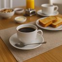 Ver mais imagens de Conjunto Xícara e Pires de Chá 250ml Porcelana Tramontina Maria Augusta Branco Mesa Posta