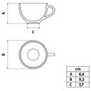 Ver imagem 7 de Conjunto Xícara e Pires de Chá 250ml Porcelana Tramontina Maria Augusta Branco Mesa Posta