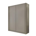 Ver imagem 2 de Guarda Roupa 190cm com Laterais Curvas e 2 Portas de Correr Cor:grigio