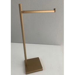 Toalheiro Bancada Aço Inox 304 Quadrado Dourado Fosco - 1