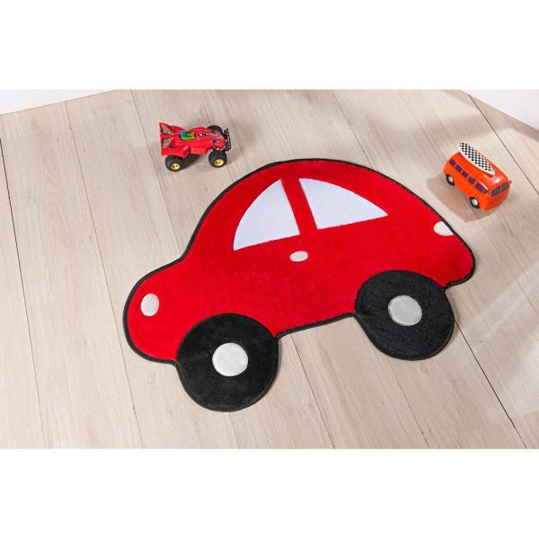 Tapete Infantil Decorativo Antiderrapante de Pelúcia Fusca Cor: Vermelho - 1