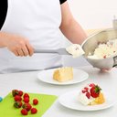 Ver imagem 4 de 5 Espátulas Liquidificador Silicone 32x,45cm Longa Cinza Mexer Cozinha Restaurante Padaria