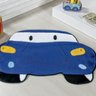 Tapete para Quarto Infantil Formato Carro Antiderrapante Cor: Azul Royal - 2
